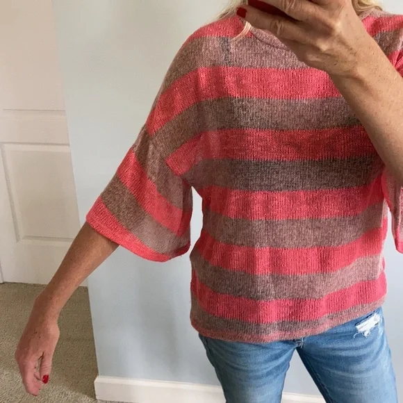 Striped Bell sleeve Sweater/Top - Picture 5 of 8